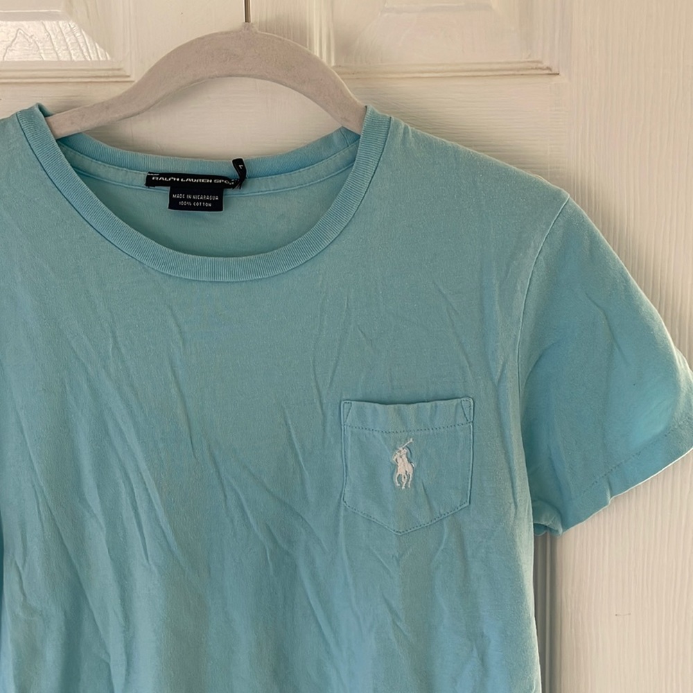 Light Blue Ralph Lauren Tee Shirt